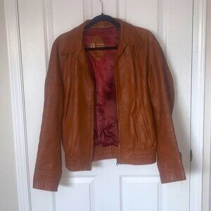 Vintage brown Regency Mfg. Ltd. faux leather jacket